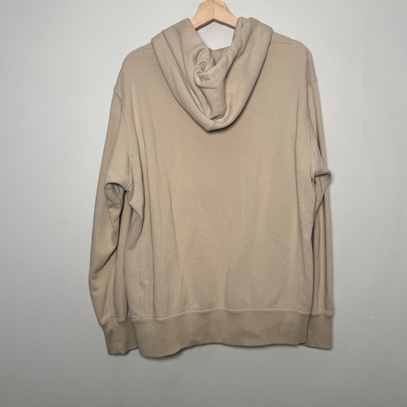 Uniqlo Sweat Pullover Cotton Hoodie in Beige Sz XL - Picture 6 of 7